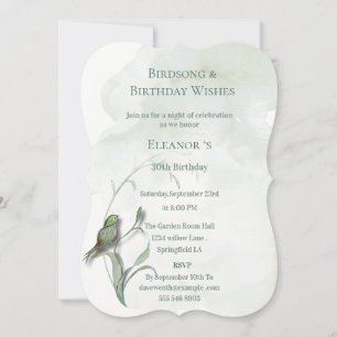 Bird songs and best wishes Invitation