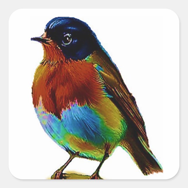 Bird Square Sticker (Front)