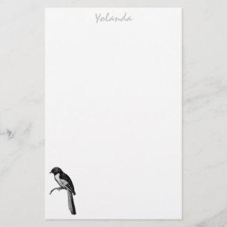 Bird stationery personalised