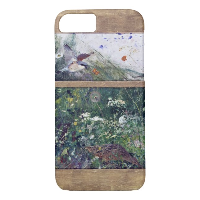 Bird Studies, Bruno Liljefors Case-Mate iPhone Case (Back)