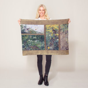 Bird Studies, Bruno Liljefors Fleece Blanket