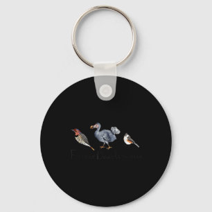 Bird Subtle Flicker Dodo Titmouse Key Ring