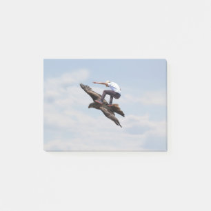 Bird Surfing Post-it Notes