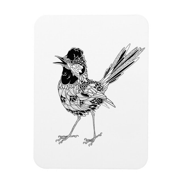 Bird Tattoo Magnet (Vertical)
