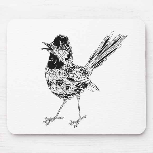 Bird Tattoo Mouse Mat (Front)