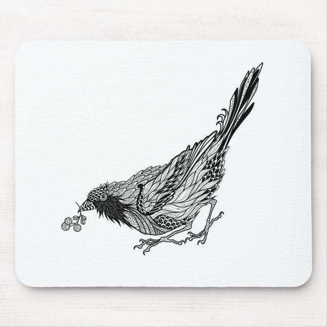 Bird Tattoo Mouse Mat (Front)