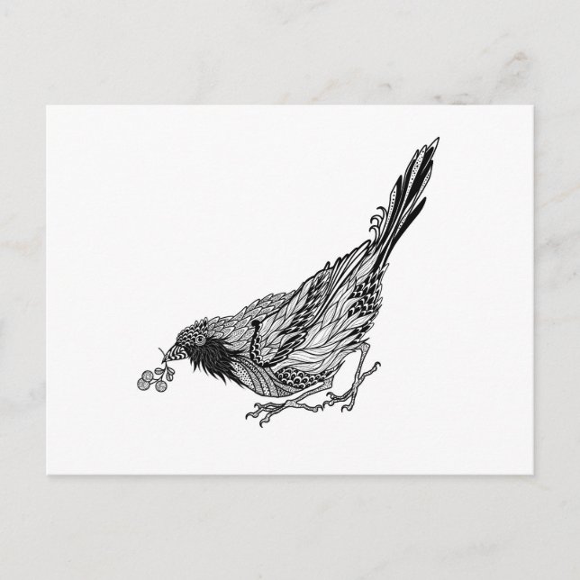 Bird Tattoo Postcard (Front)