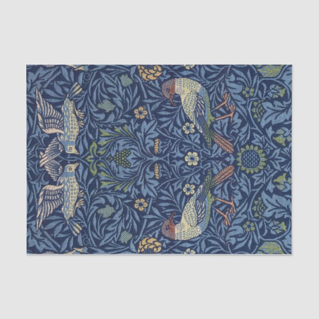 Bird, Textile by William Morris Tissue Paper (Front)