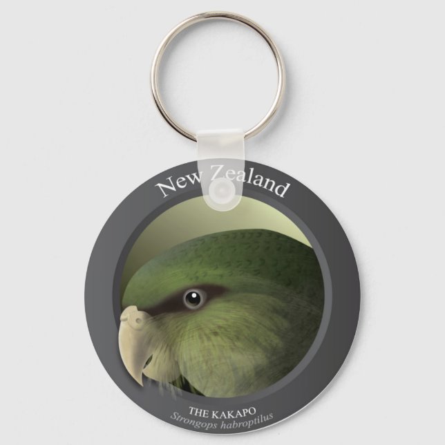 Bird - THE KAKAPO Key Ring (Front)