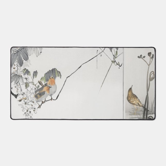 Bird Themed Desk Mat  (Front)