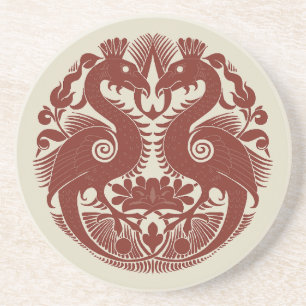 Bird-Things Sandstone Coaster