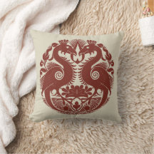Bird-Things Throw Pillow