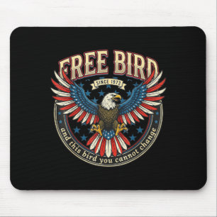 Bird this bird cannot change eagle 4th of july usa mouse mat