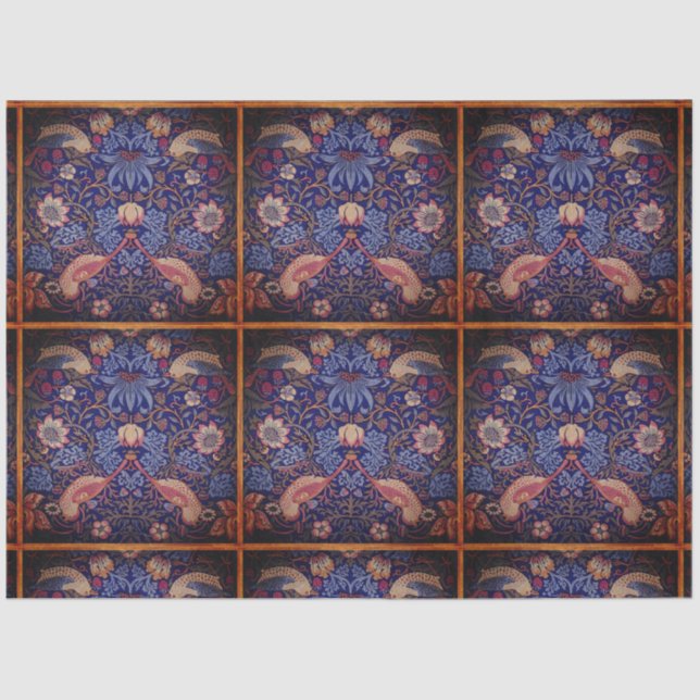 Bird Tile Design 2 Decoupage Tissue Paper (Front)