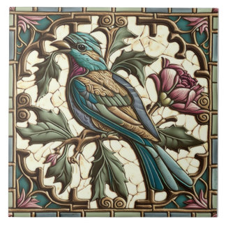 Bird Tiles - Vintage - Art Nouveau