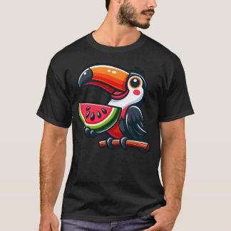 Bird toucan birdofparadise melon watermelon family T-Shirt