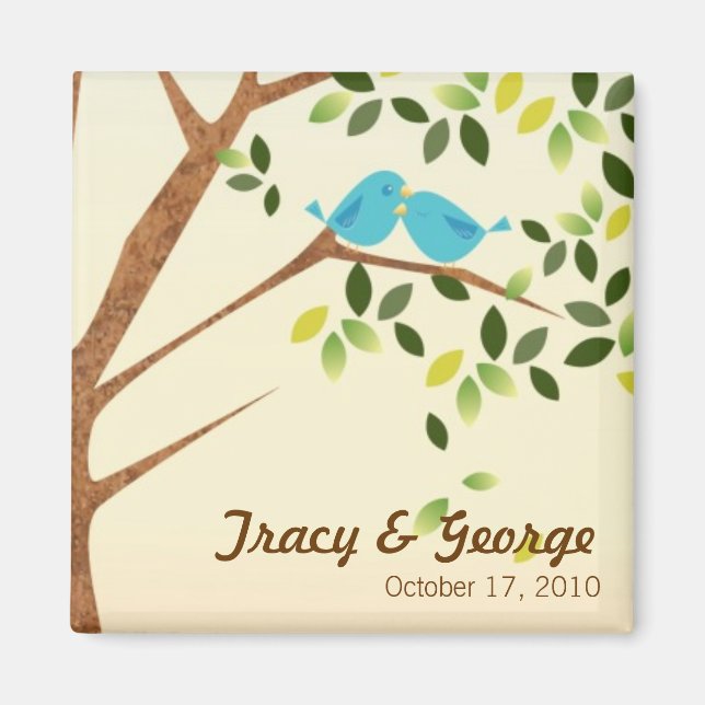 Bird Tree Save the Date Magnet (Front)