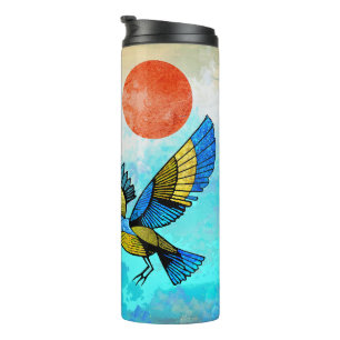 Bird Tree Sun Thermal Tumbler