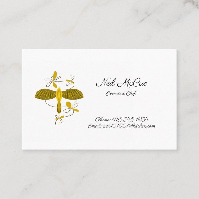 Bird UK / Euro, 8.5 cm x 5.5 cm Business Card (Front)