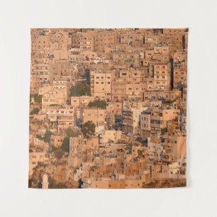 Bird view on Arab city. Amman. Jordan. Middle East Tapestry