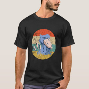 Bird Vintage Retro African Stork Bird Shoebill Bi T-Shirt
