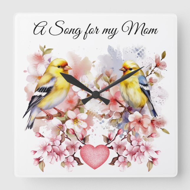 Bird Wall Clock (Front)