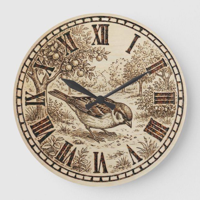  Bird Wall Clock  (Front)