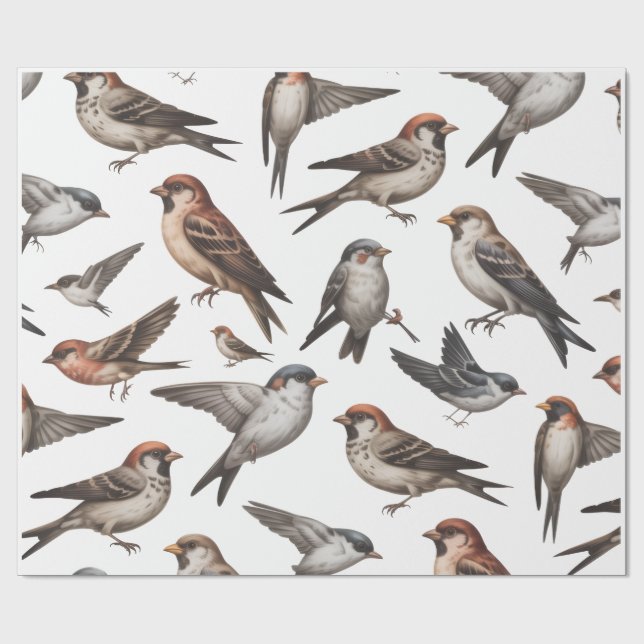 BIRD WALL PAPER  (Flat)