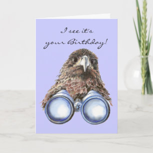 Bird Watcher Birthday Animal Humour Over the Hill Card
