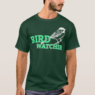 Bird Watcher Nature Gift Idea Birds Green Forrest T-Shirt