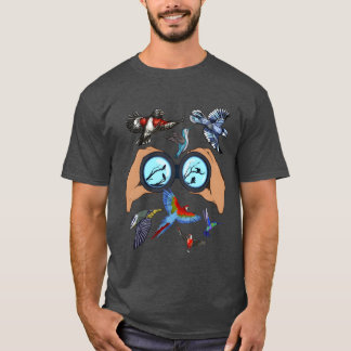 Bird Watching Binocular Design for a Bird Nerd fun T-Shirt