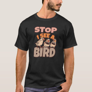 Bird Watching Binoculars Bird Species T-Shirt