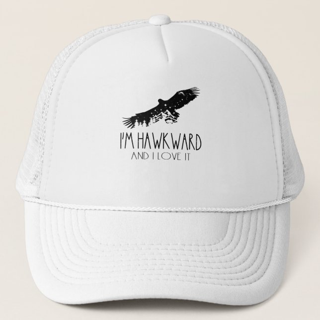 Bird Watching Birdwatching Bird Eagle Forest Trucker Hat (Front)