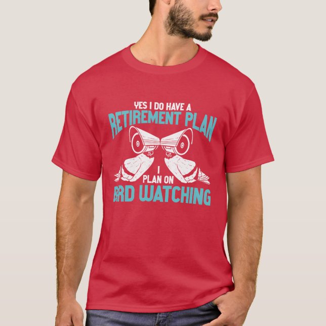 Bird Watching Cute Bird Lover retro girl funny T-Shirt (Front)