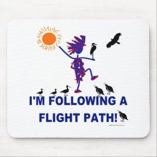 Bird Watching Flight Path Mouse Mat