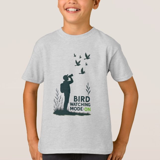 Bird Watching Mode: On T-Shirt (Front)
