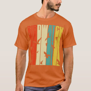 Bird Watching Retro Bird Watcher Ornithologist T-Shirt