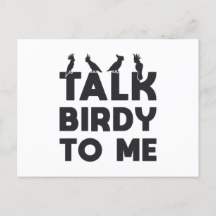 Bird Watching Retro Talk Birdy To Me Bird Birds Postcard