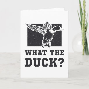 Bird Watching What The Duck Vintage Birding Birds Card