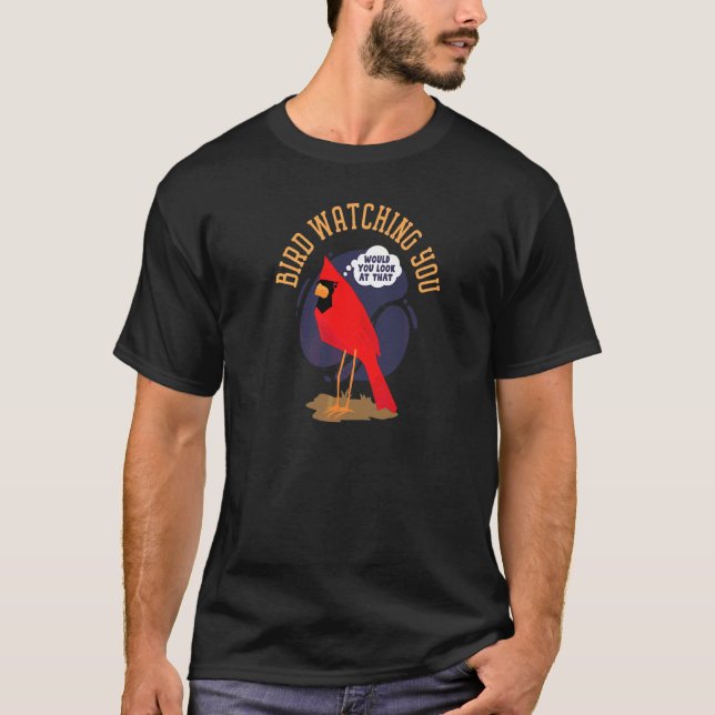 Bird Watching You Graphic T-Shirt (Front)