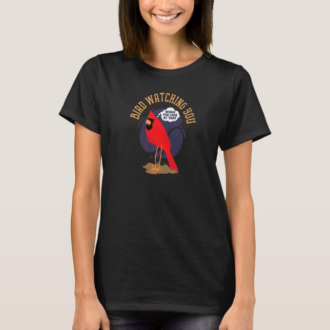Bird Watching You Graphic T-Shirt (Front)