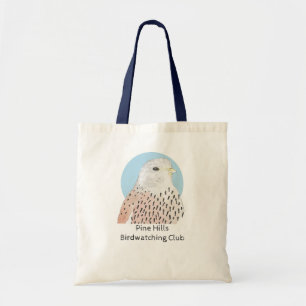 Bird Watercolor American Kestrel Birdwatching Tote Bag