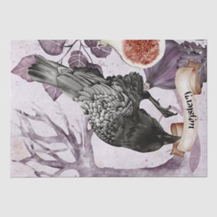 Bird Watercolor Fall Mysterious Autumn Oracle Tissue Paper