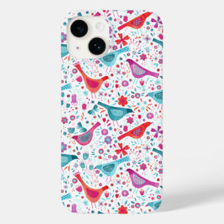 Bird Watercolor Pattern Case-Mate iPhone 14 Case