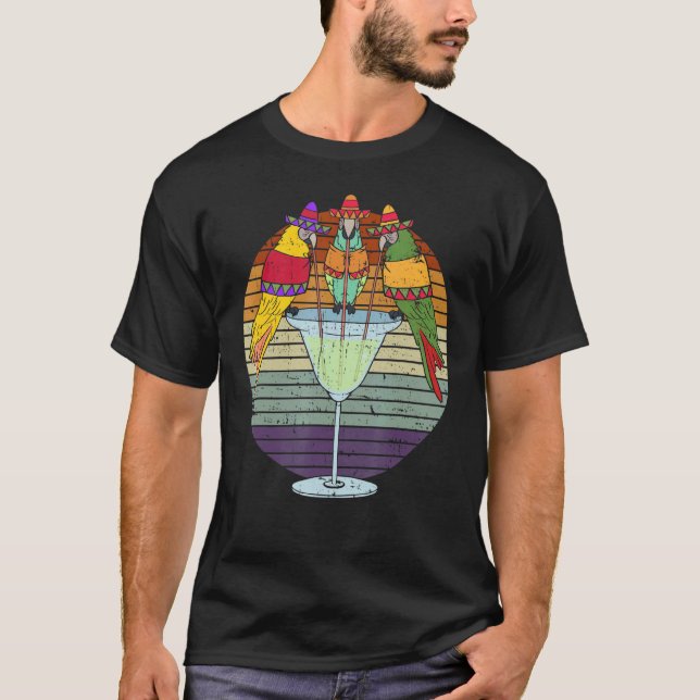 Bird Whisperer Tequila   Cinco De Mayo Parrot T-Shirt (Front)