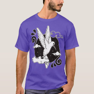 Bird Whistles Flying Birds Fun Funny Gift T-Shirt