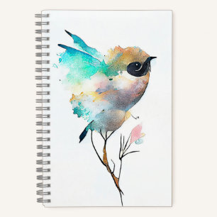 Bird Wildlife Animal Nature Watercolor Art Notebook