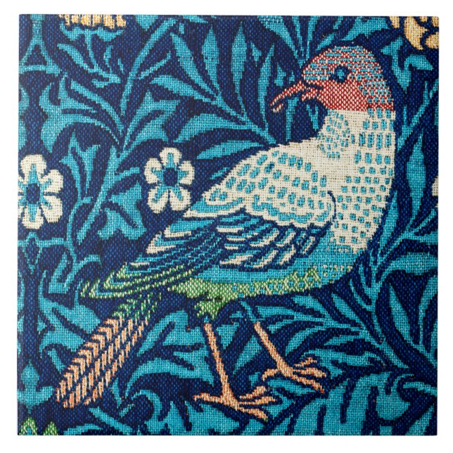 Bird, William Morris Tile (Front)