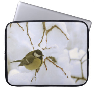 Bird Winter Photo Neoprene Laptop Sleeve 15"
