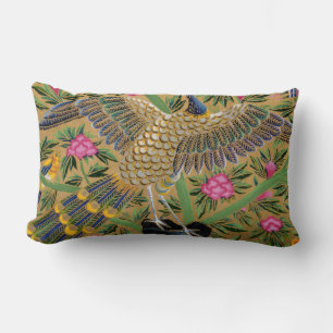 Bird with a Hundred Eyes Lumbar Pillow